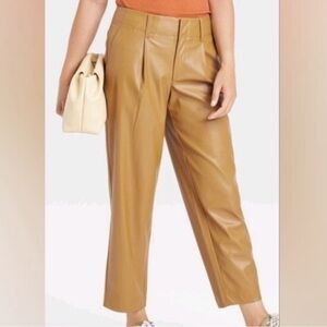 A New Day High-Rise Faux Leather Tapered Ankle Pants Size 18